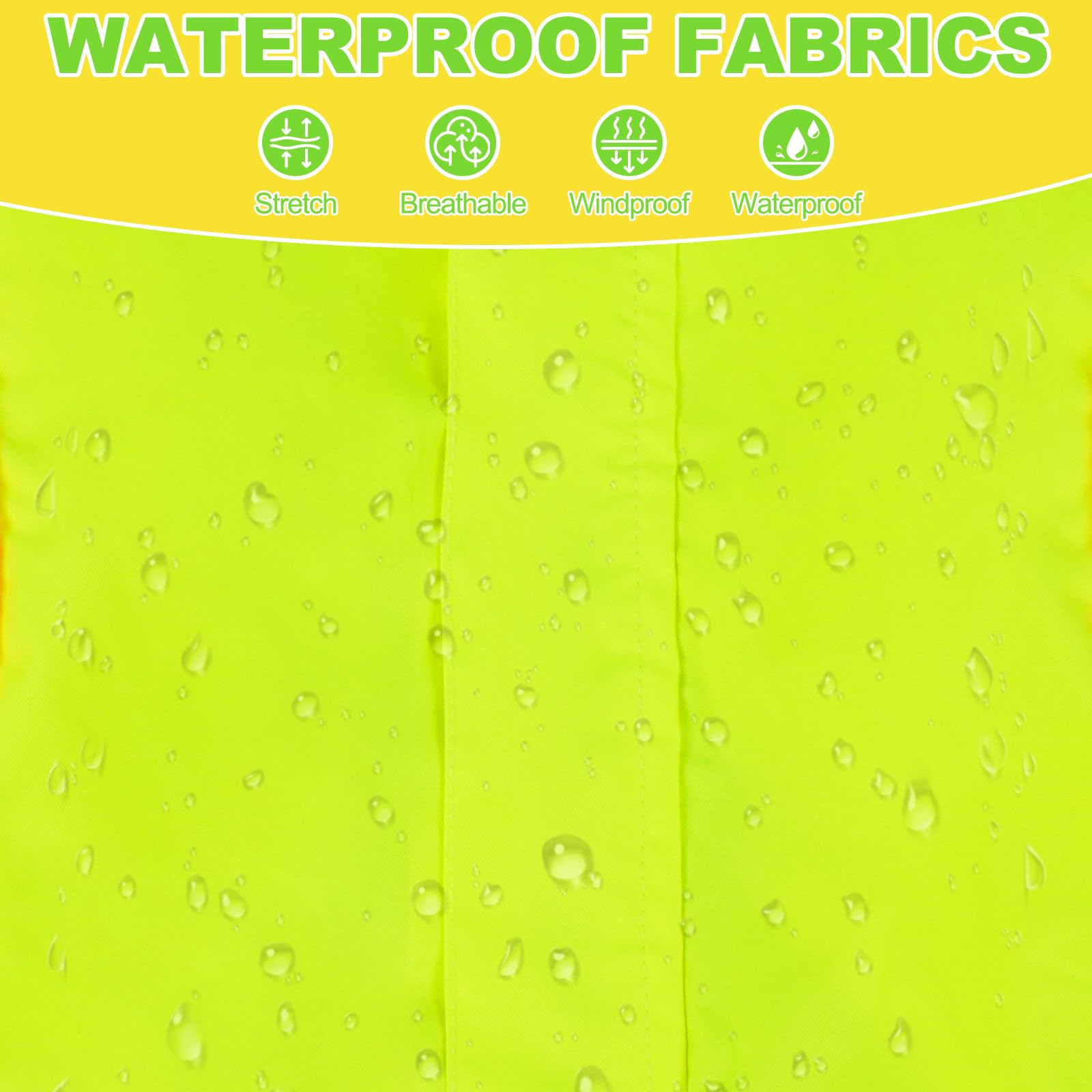 ADNIKIA capa de lluvia con capucha reflectante para visibilidad