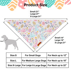 ADOGGYGO Bandana Pascua con doble capa para mayor durabilidad.