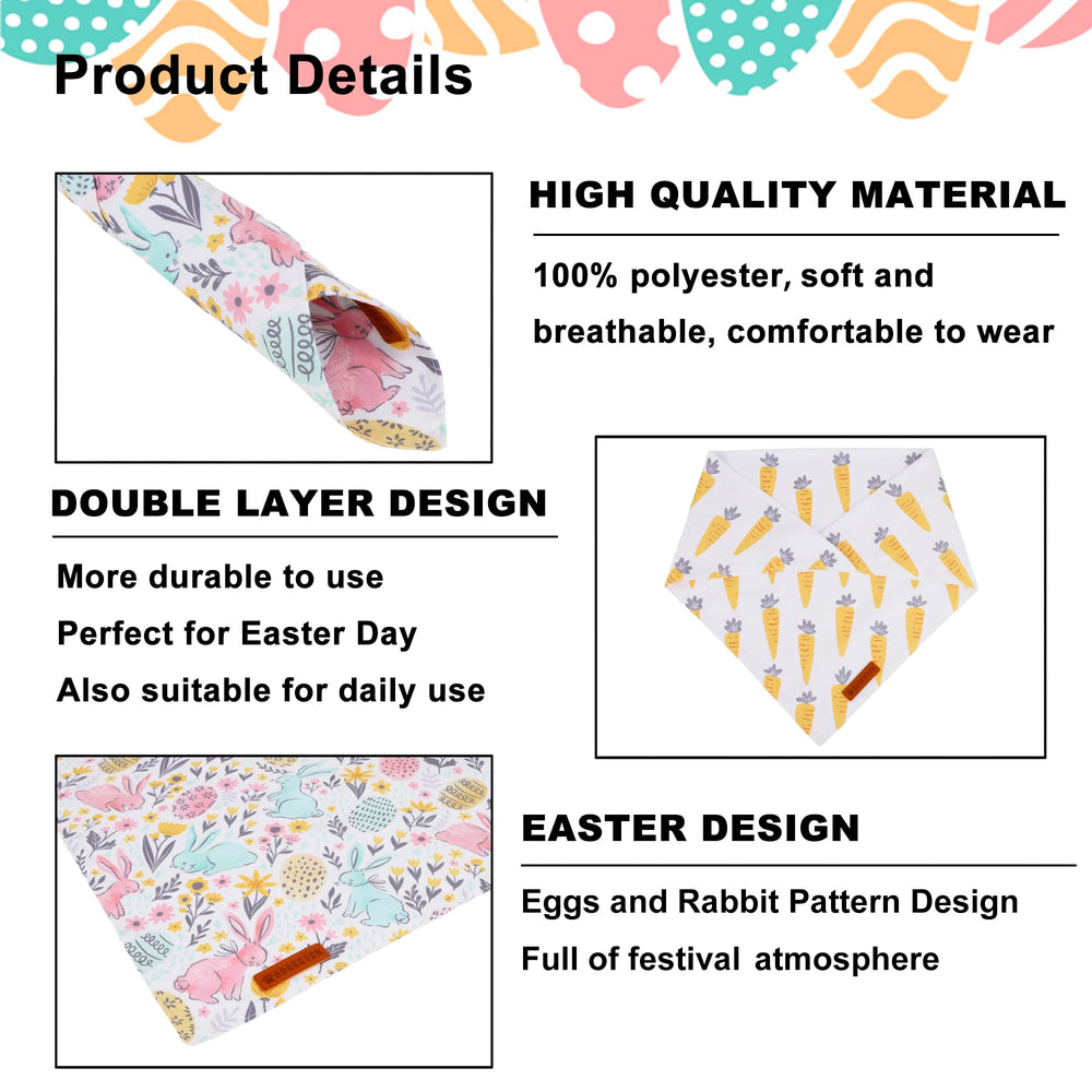 ADOGGYGO Bandana de Pascua en tallas medias a grandes.