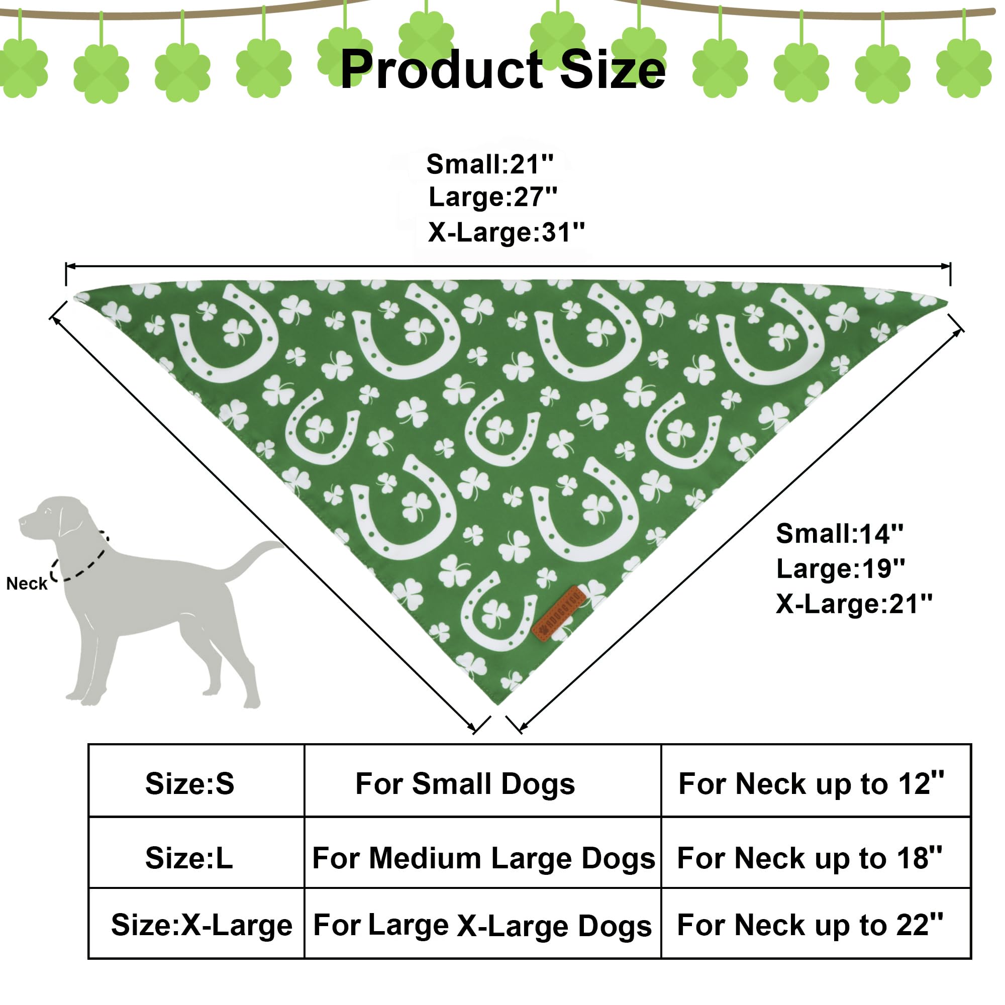 Bandana ADOGGYGO verde para ocasiones, suave y cómoda para tu mascota.