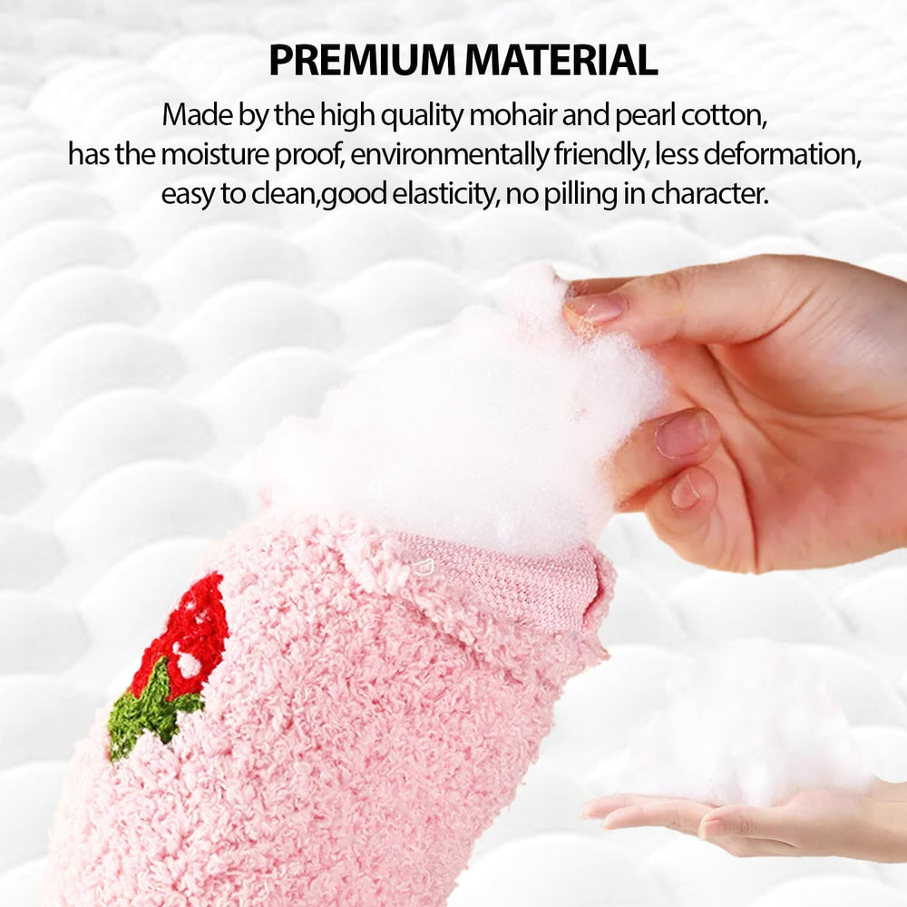Material Mohair y algodón perla de AdoPet, mayor elasticidad y durabilidad.