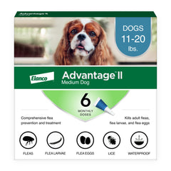 Advantage II para perro mediano: aplicación rápida y segura.