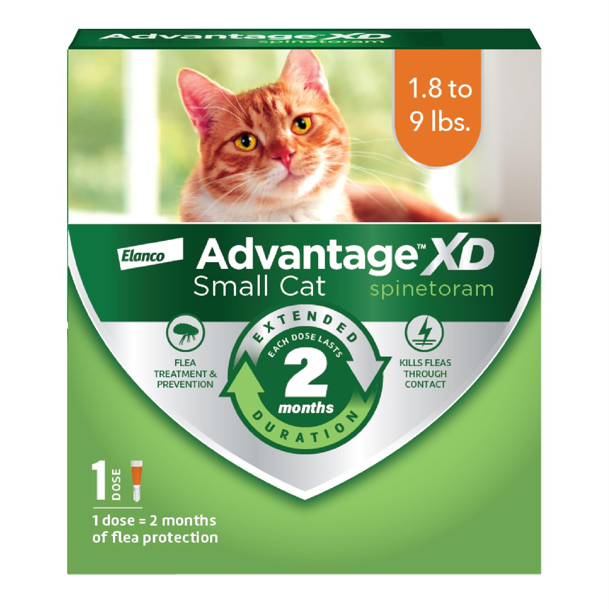 Advantage XD: aplicación en la nuca para gatos pequeños, rápida y segura
