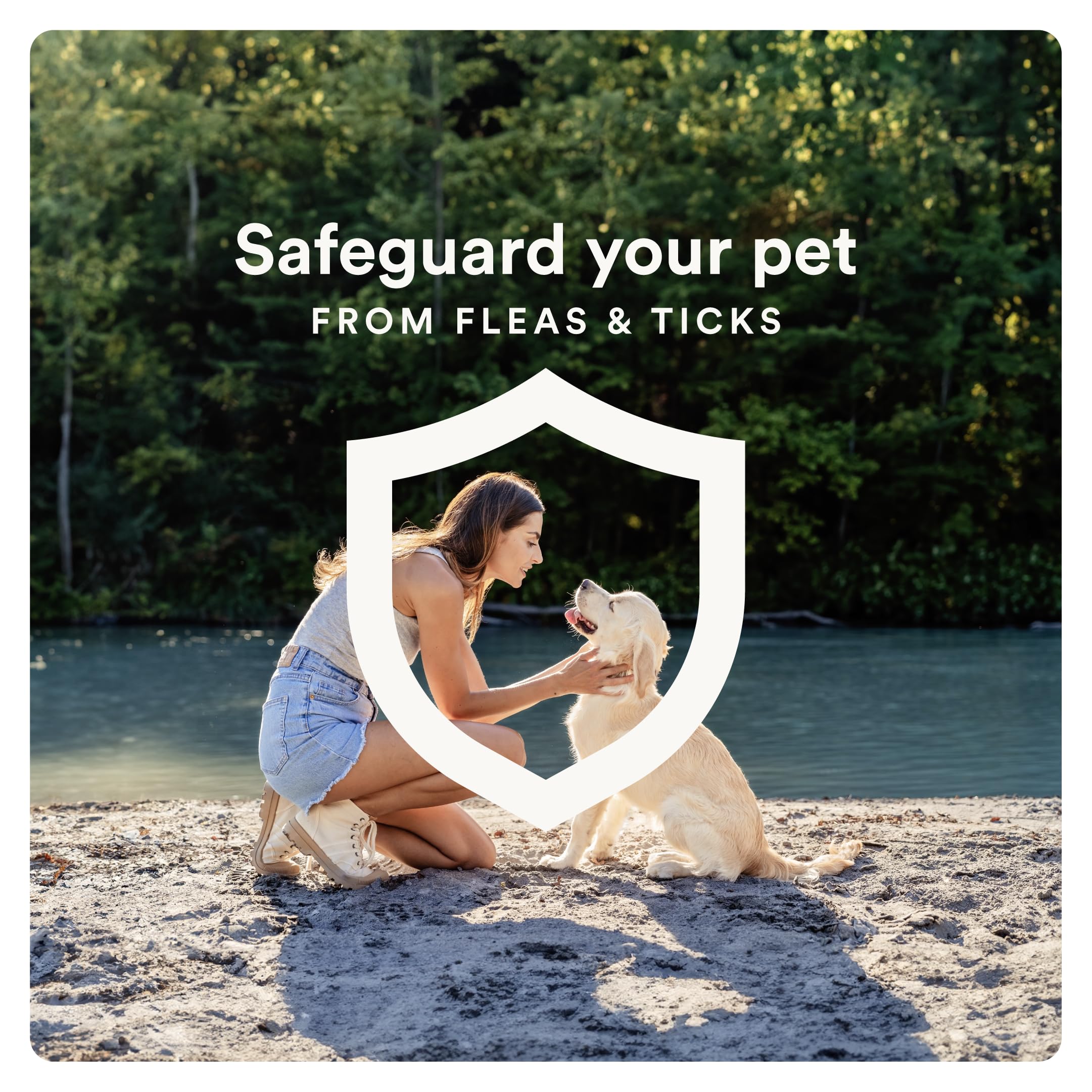 Advecta Ultra perro grande al aire libre con protección contra parásitos.