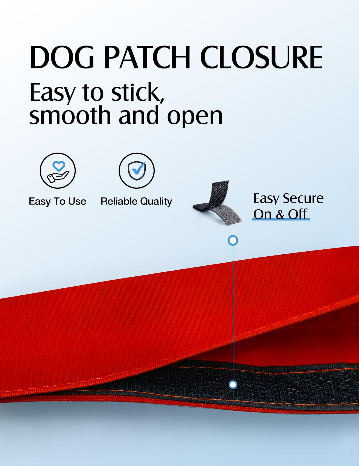 Advivio funda para correa de perro, vista lateral, señal clara para otros dueños.