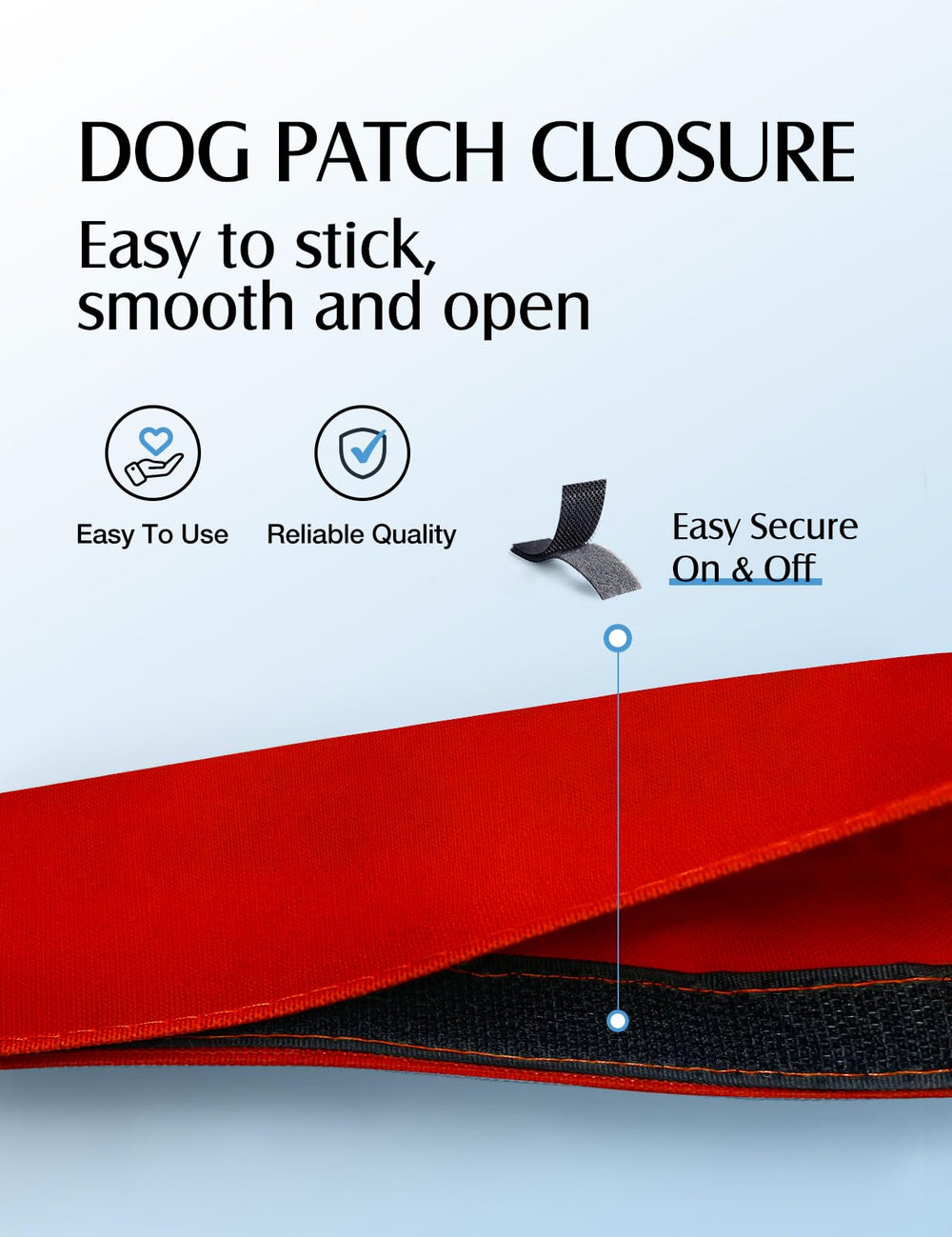 Advivio funda para correa de perro, vista lateral, señal clara para otros dueños.