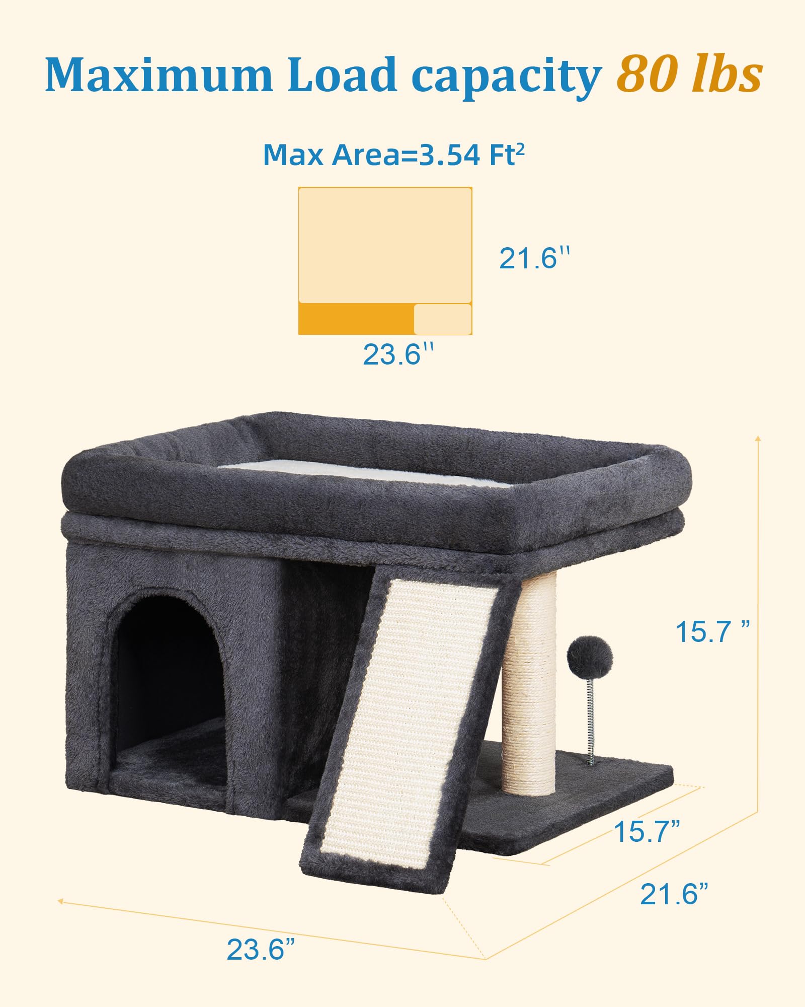 Árbol para Gato XL de Aechonow: uso para varias mascotas