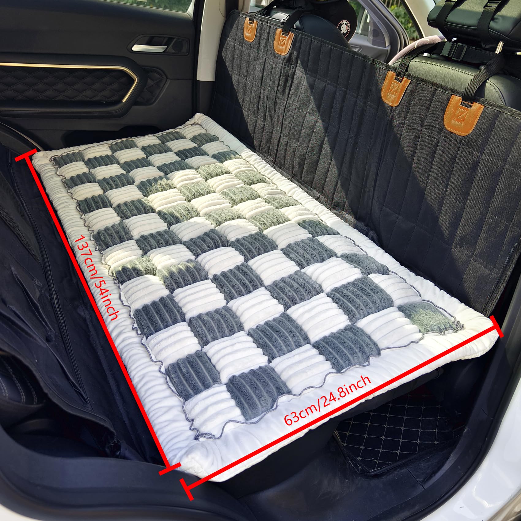 Almohadilla de viaje para mascotas de AEEISHOMEREFORM, ideal para traseros de auto y confort.