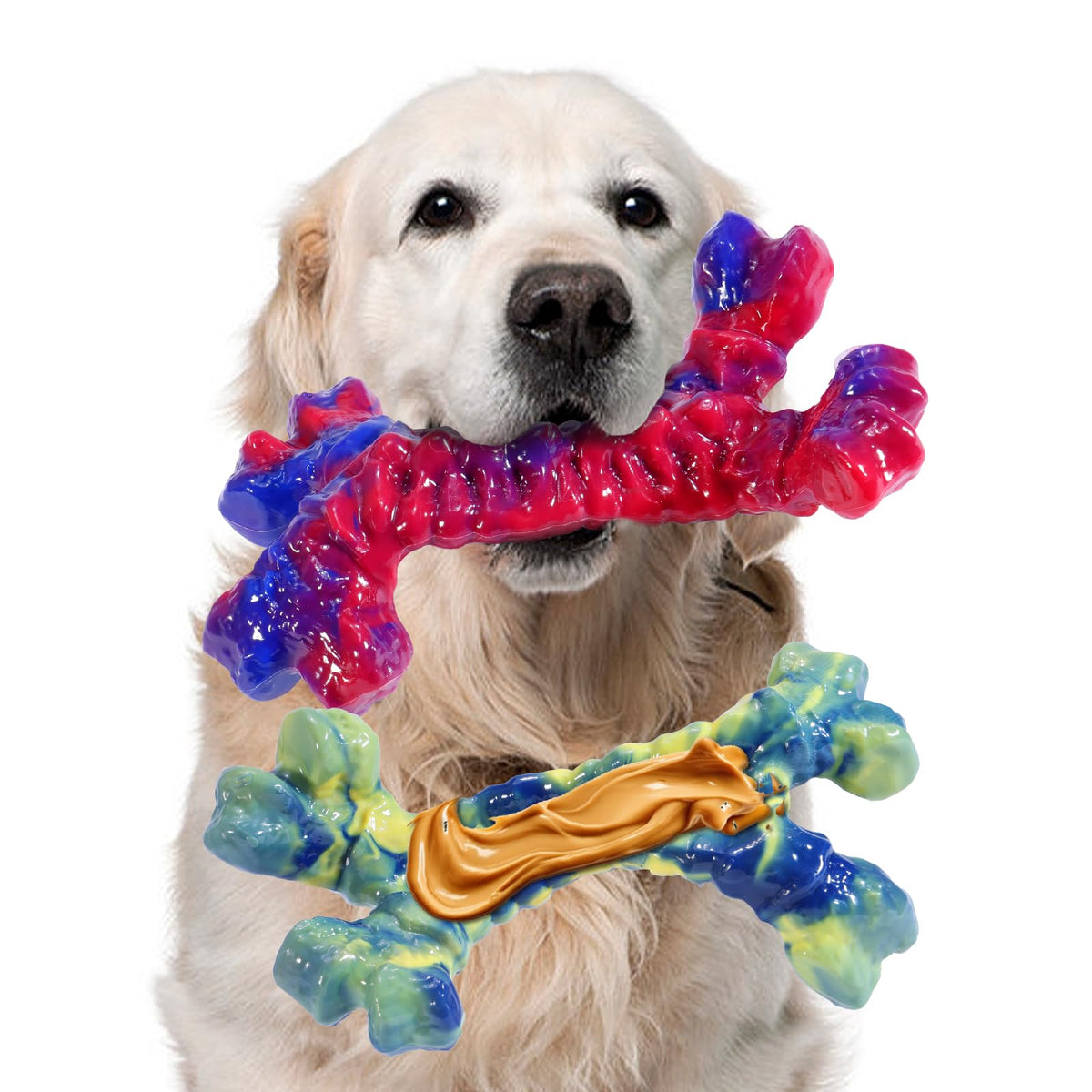 Juguete mordedor indestructible Aelflane para perros grandes, ideal para sesiones de juego largas