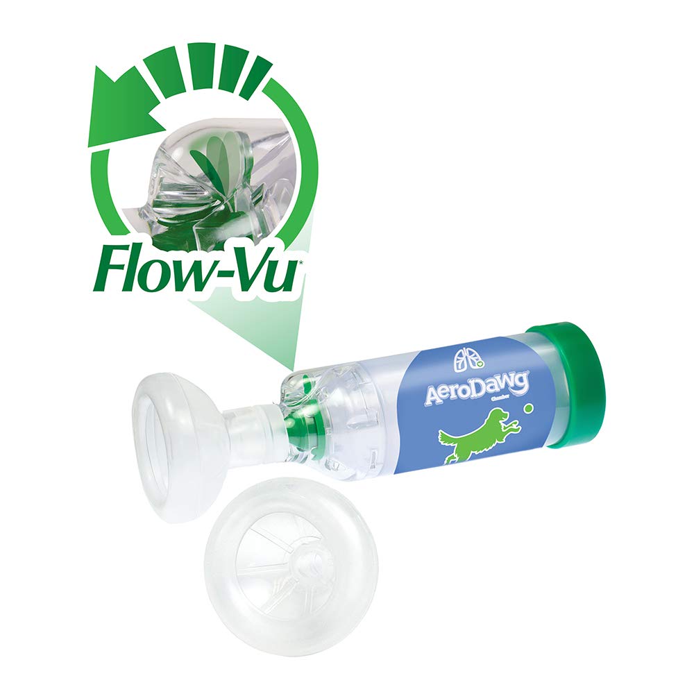 AeroDawg, cámara inhalación original, mejora la entrega de medicación para perros.