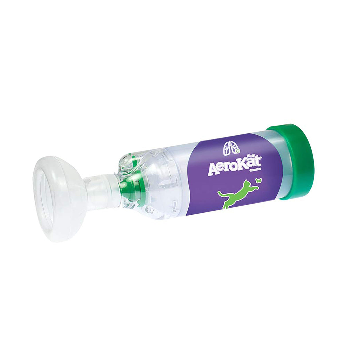 Aerokat: cámara inhaladora para gatos, entrega cómoda de medicación.
