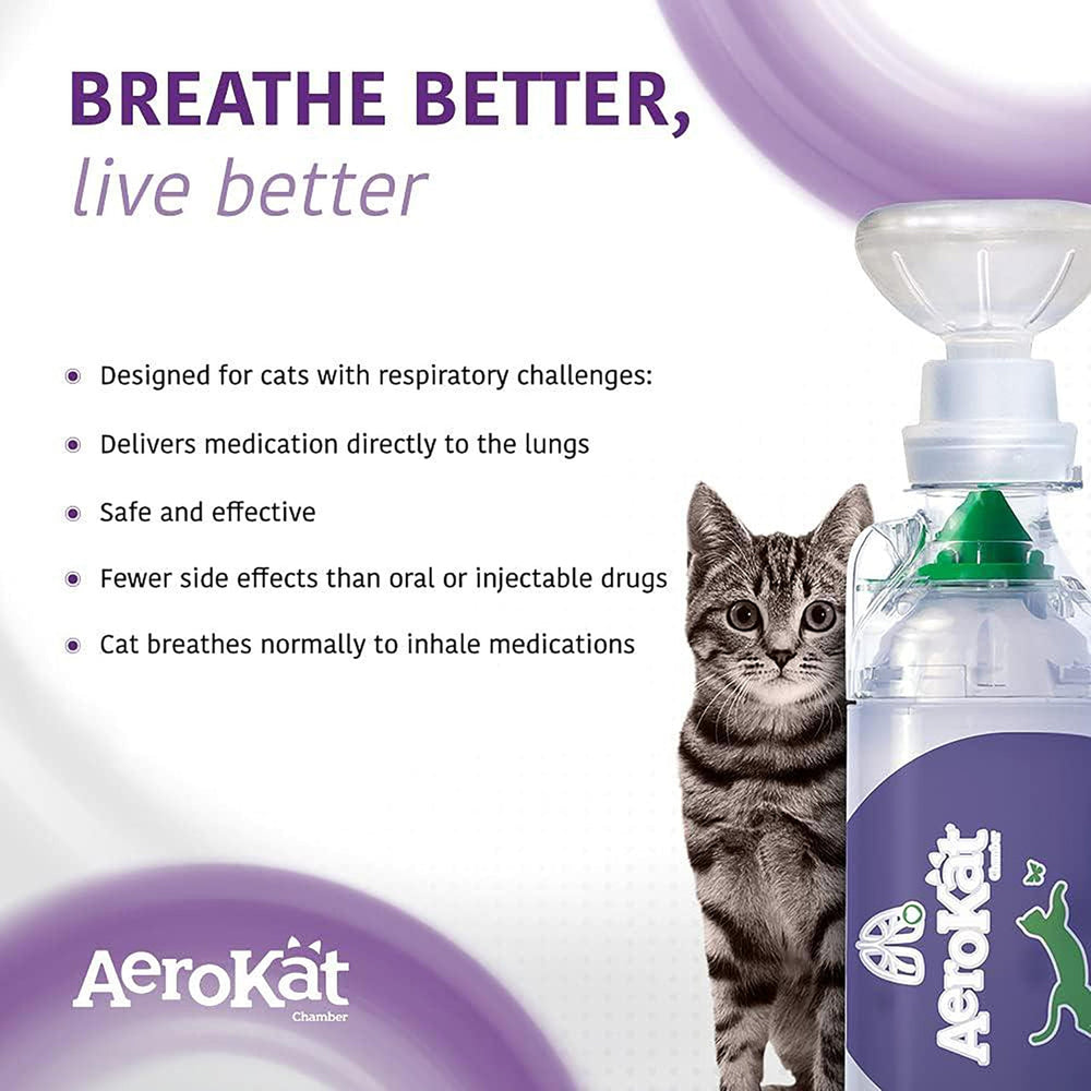 Aerokat: mascarilla para gatos de tamaño adecuado, ajuste cómodo.