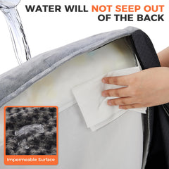 Funda interior impermeable de Aeroluxe protege la espuma ante derrames.