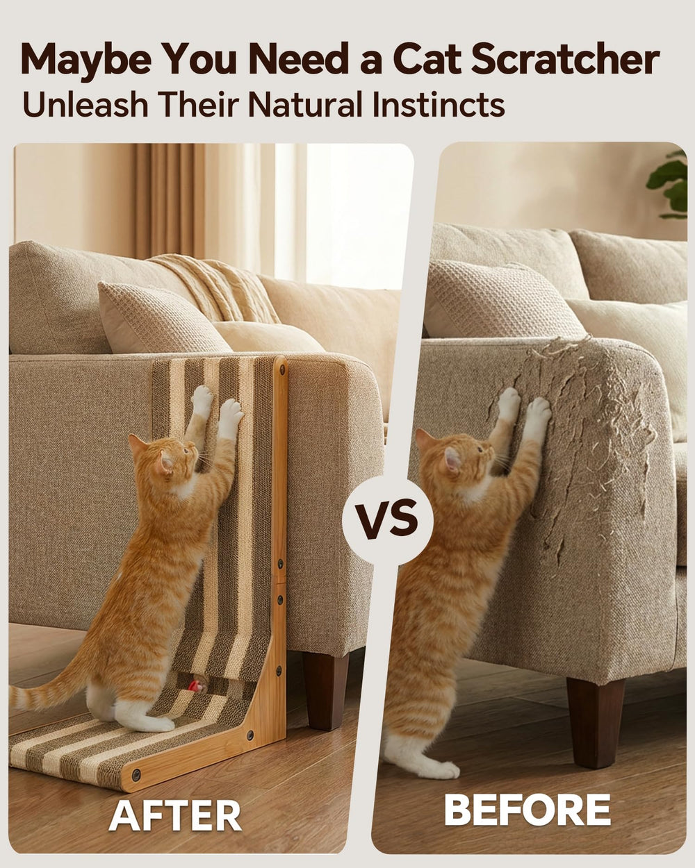 Escalera pequeña AETHERPAW, diseño reversible para gatos activos.
