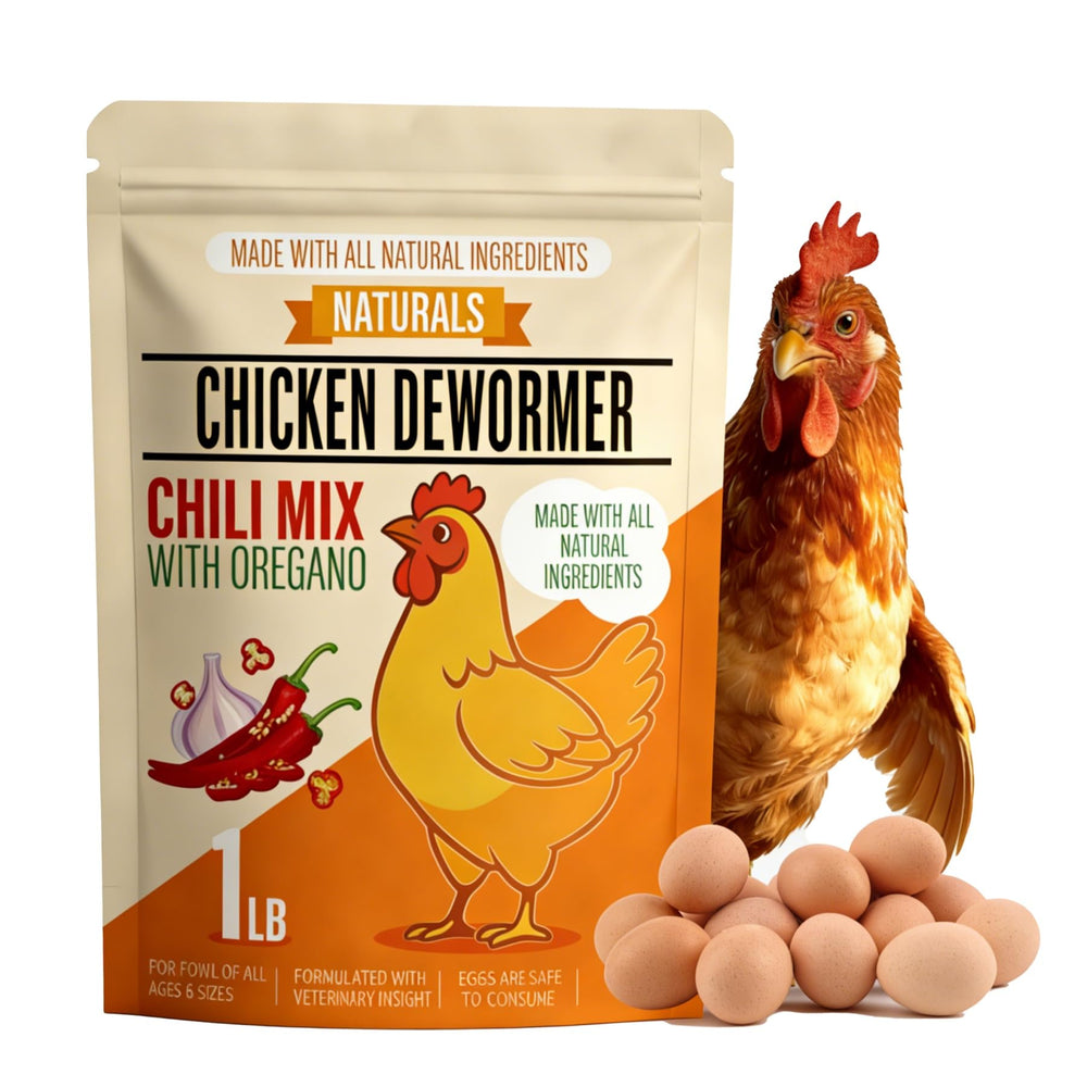 Aevezom Naturals Desparasitante para Pollo, frasco de 1 libra, apoyo a la digestión.