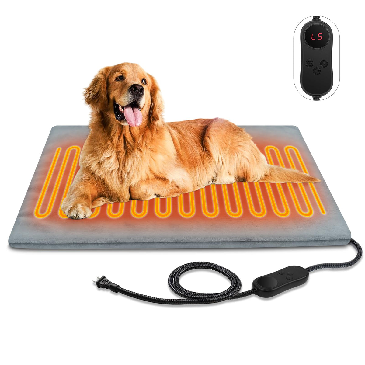 AFDUV almohadilla-calor-perros-exterior mantiene a tu mascota cálida al aire libre.