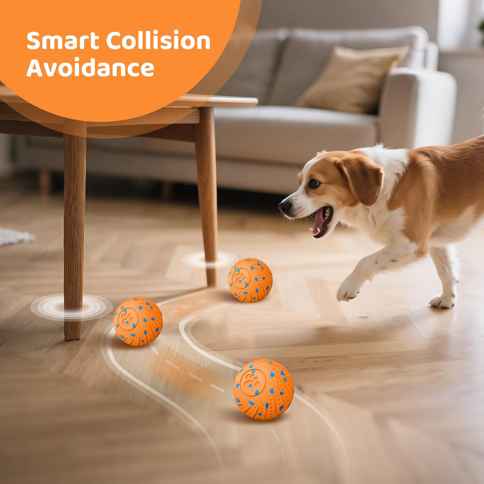 Affiuya bola de material E-TPU, duradera y segura para perros que muerden.