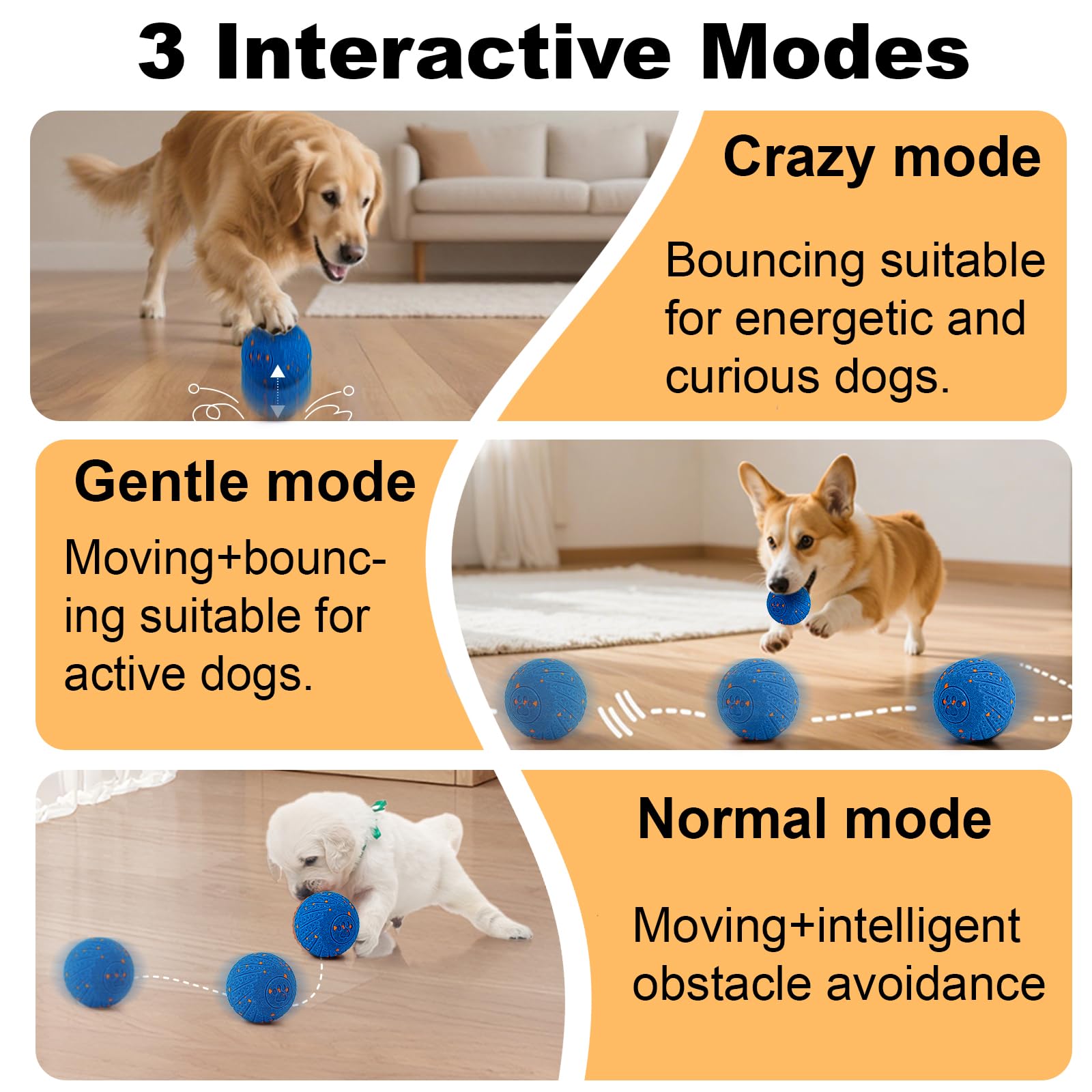 Affiuya Pelota para perros mordedores, diseño Duraspin resistente para sesiones intensas.