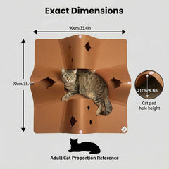 AFLIFLI alfombra-juego para gatos plegable y versátil en casa.
