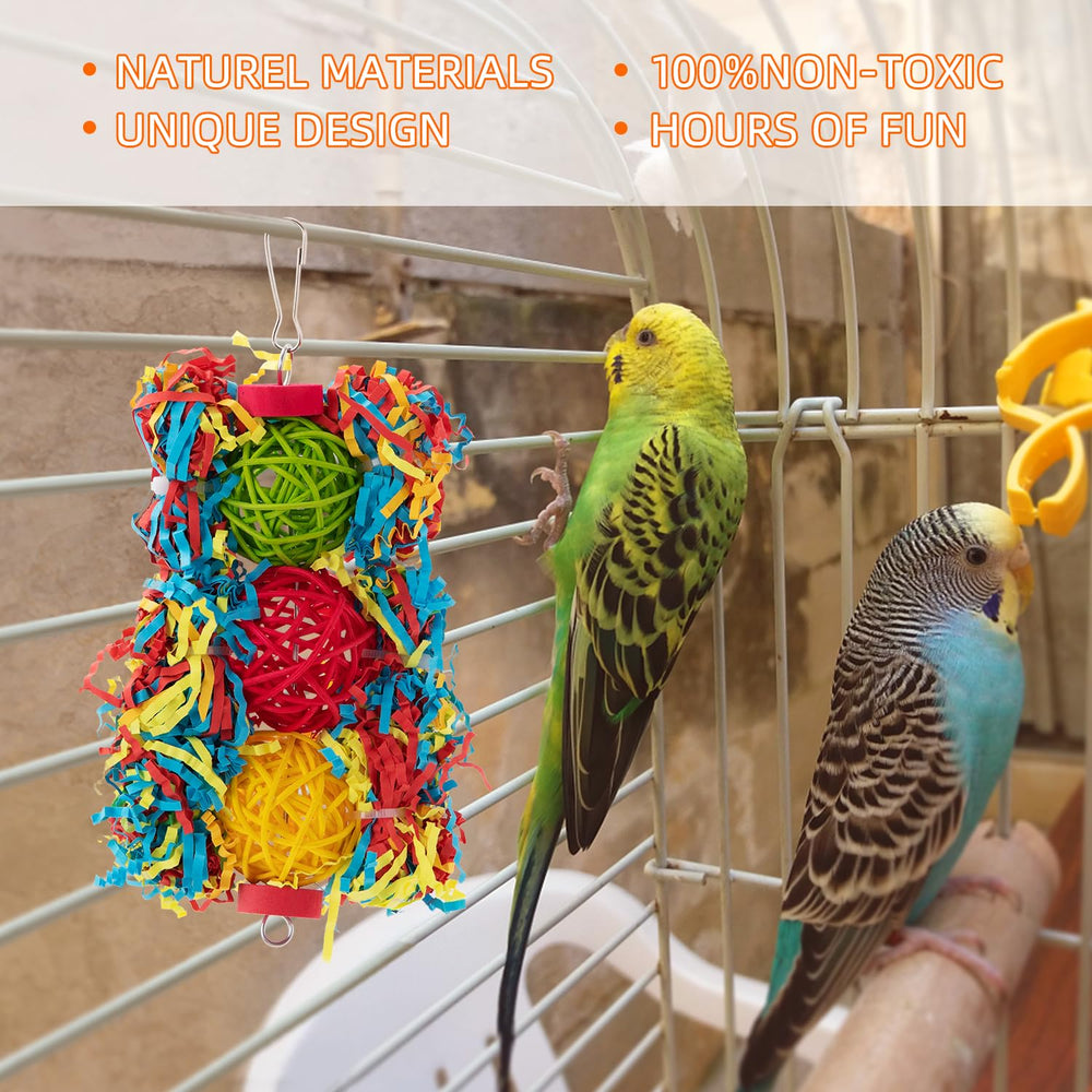 AFUOWER percha de cuerda para aves, descanso seguro y ejercicio diario.