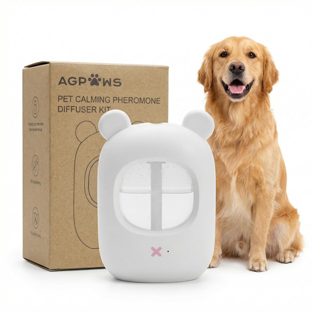 Agpaws difusor portátil para perros, crea un ambiente tranquilo en casa.