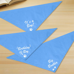 Bandana Agroon azul grande lista para personalizar con máquina de corte.