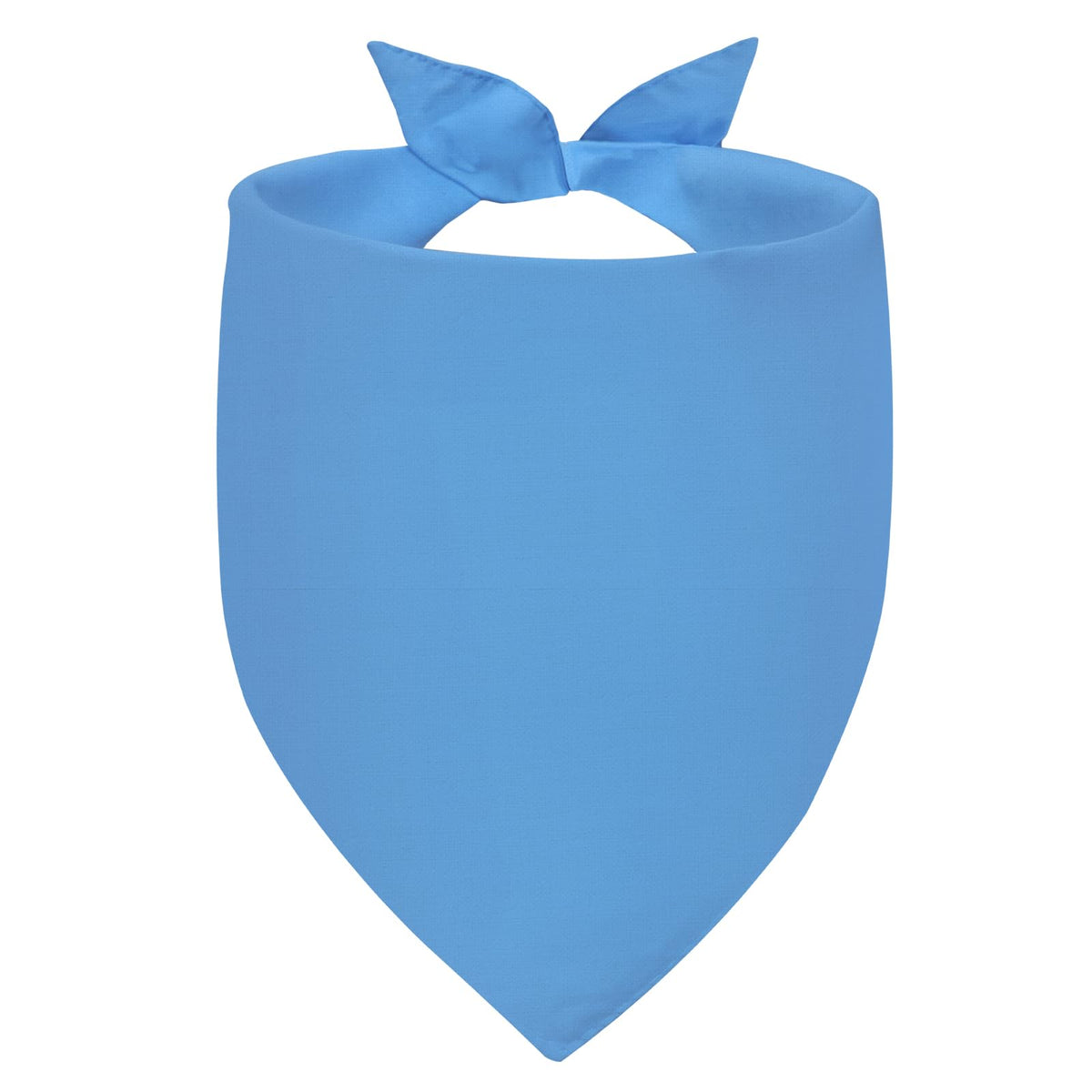 Bandana Agroon azul grande, vista frontal, ideal para paseos diarios.