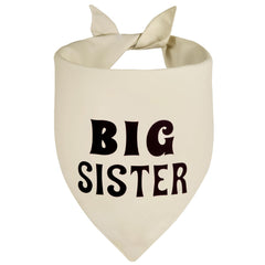 Bandana para perro Agroon en beige con estilo de hermana mayor, ideal para sesiones familiares