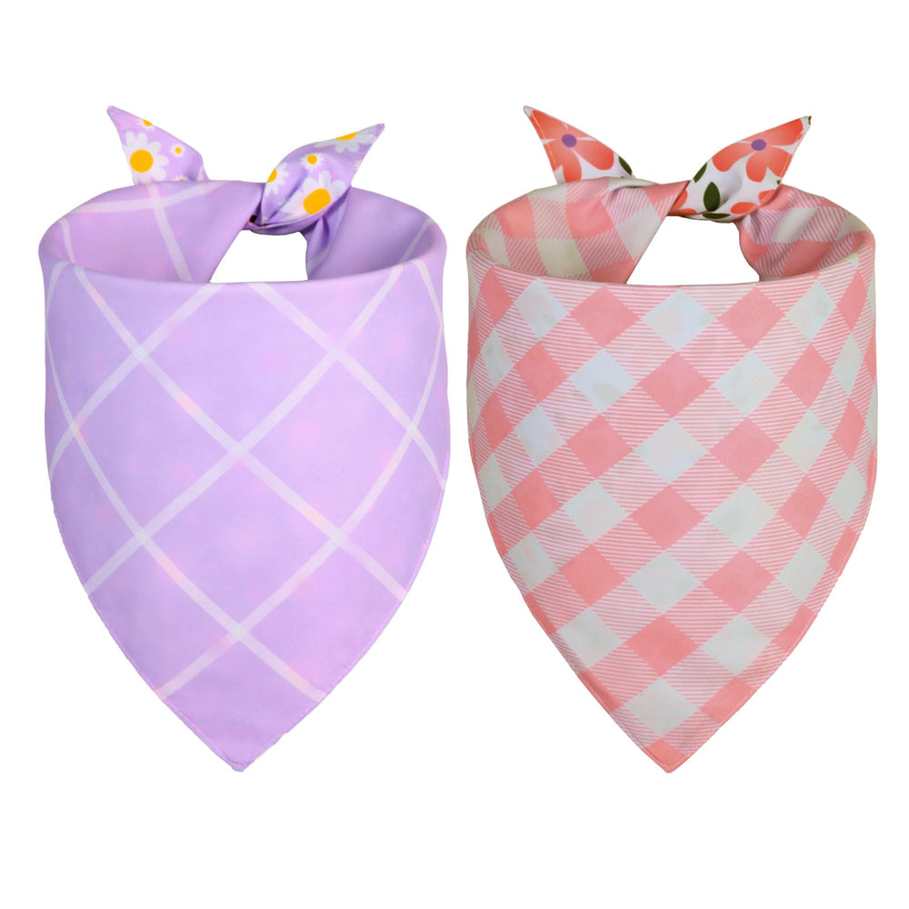 Bandana Agroon para perros con diseño cuadros clasico, perfecto para estilo casual.