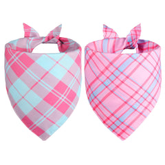 Bandana para perro Agroon rosa con diseño triangular para estilo diario.
