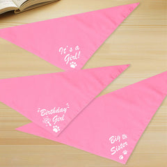Bandana Agroon rosa grande diseño liso para personalizar con ideas