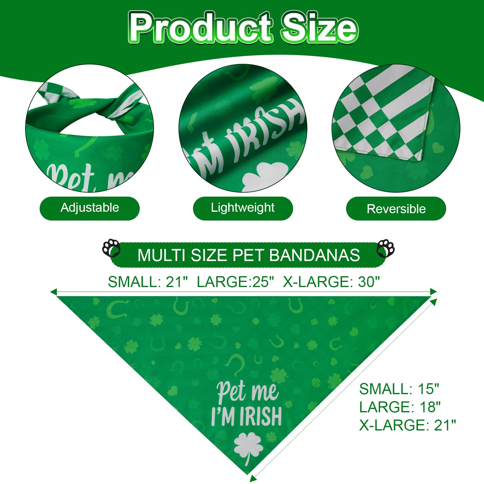Agroon bandana para mascotas con diseño de cuadros y rayas, ideal para fiestas.