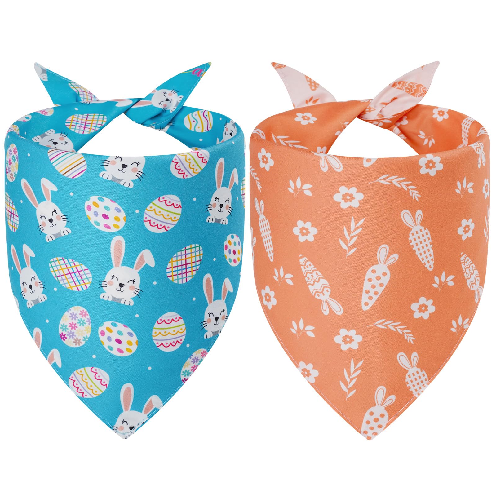 Bandanas de Pascua Agroon dúo para mascotas, color vibrante para sesiones festivas