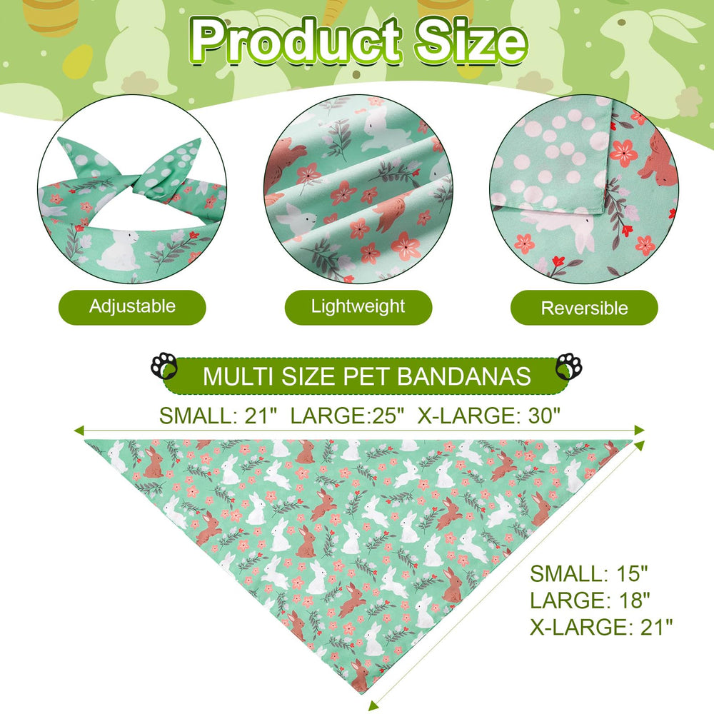 Bandana Agroon Pascua con diseño cuadriculado, estilo clásico para mascotas.