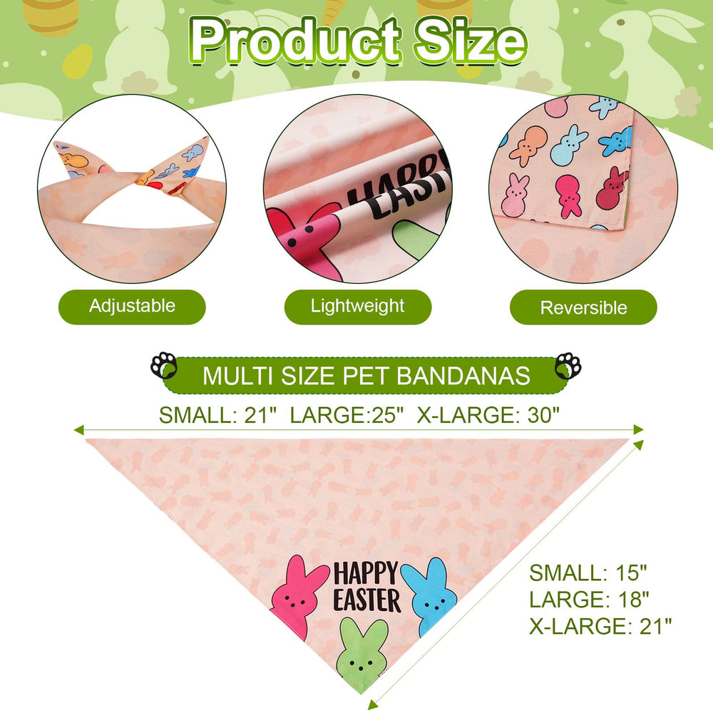Bandanas Agroon de doble cara, estilo Pascua, versátiles para eventos y sesiones.