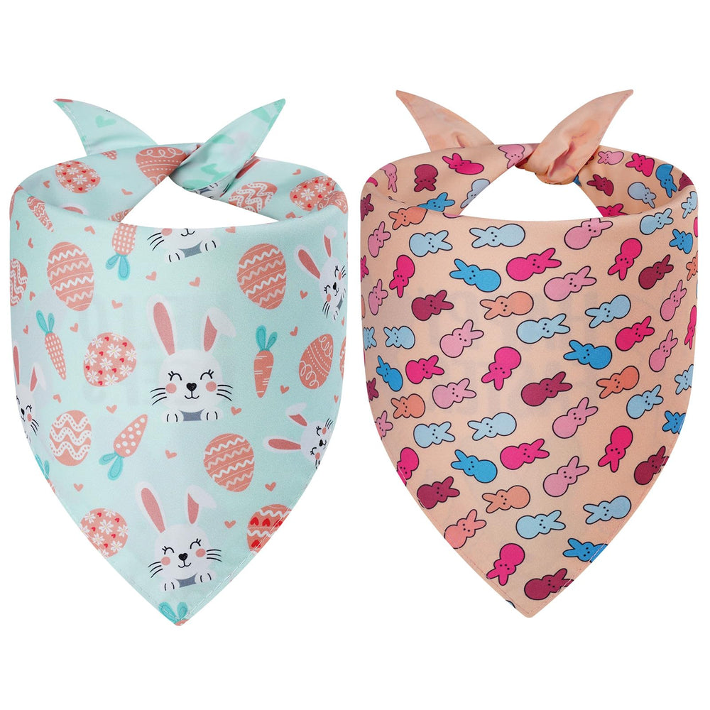 Agroon bandana para perro con diseño Pascua en frontal y dorso, perfecto para sesiones de fotos.