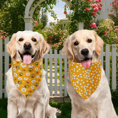Bandana Agroon para perro, puntos pequeños en cara alternativa para detalle sutil.