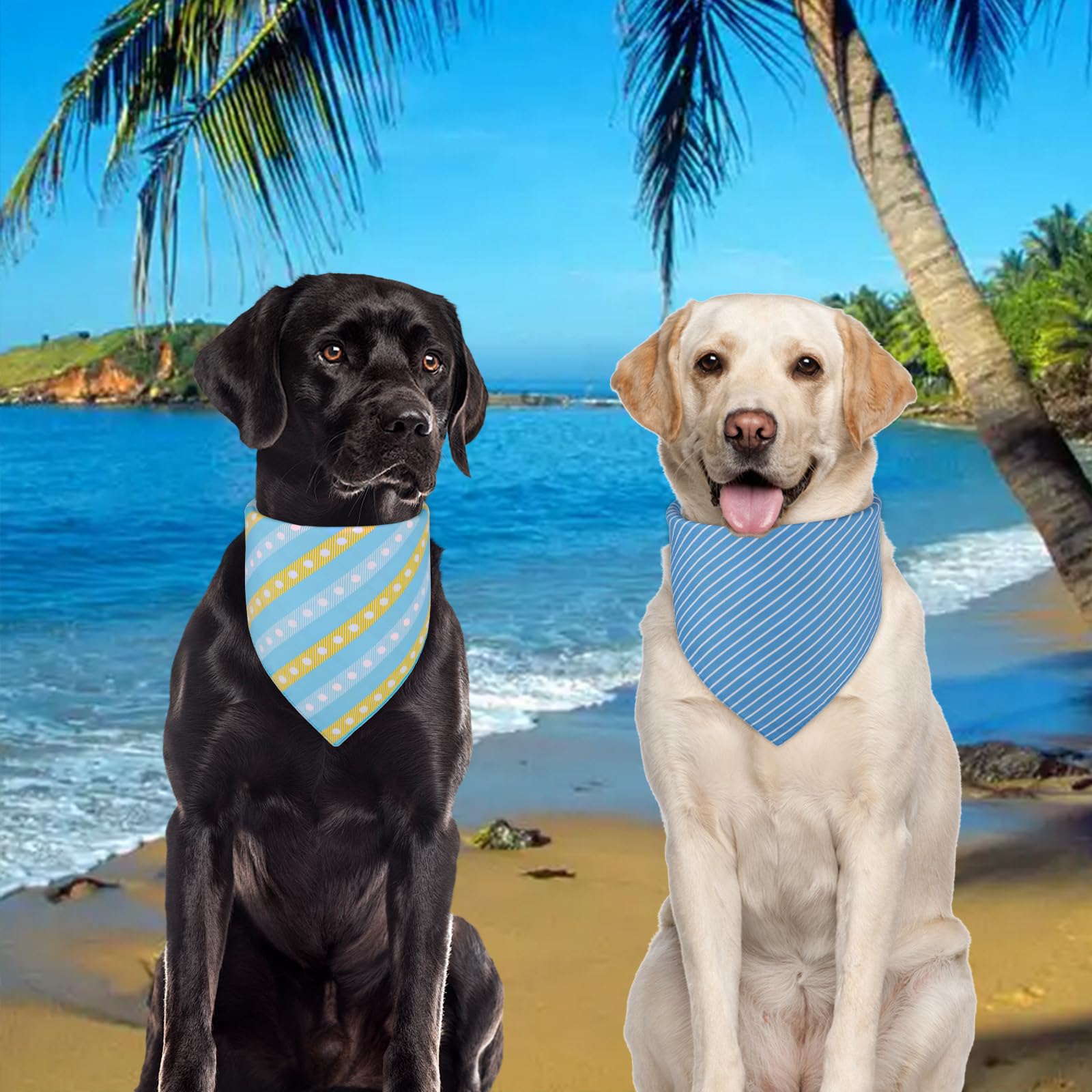 Material duradero de poliéster en bandanas Agroon para mascotas.