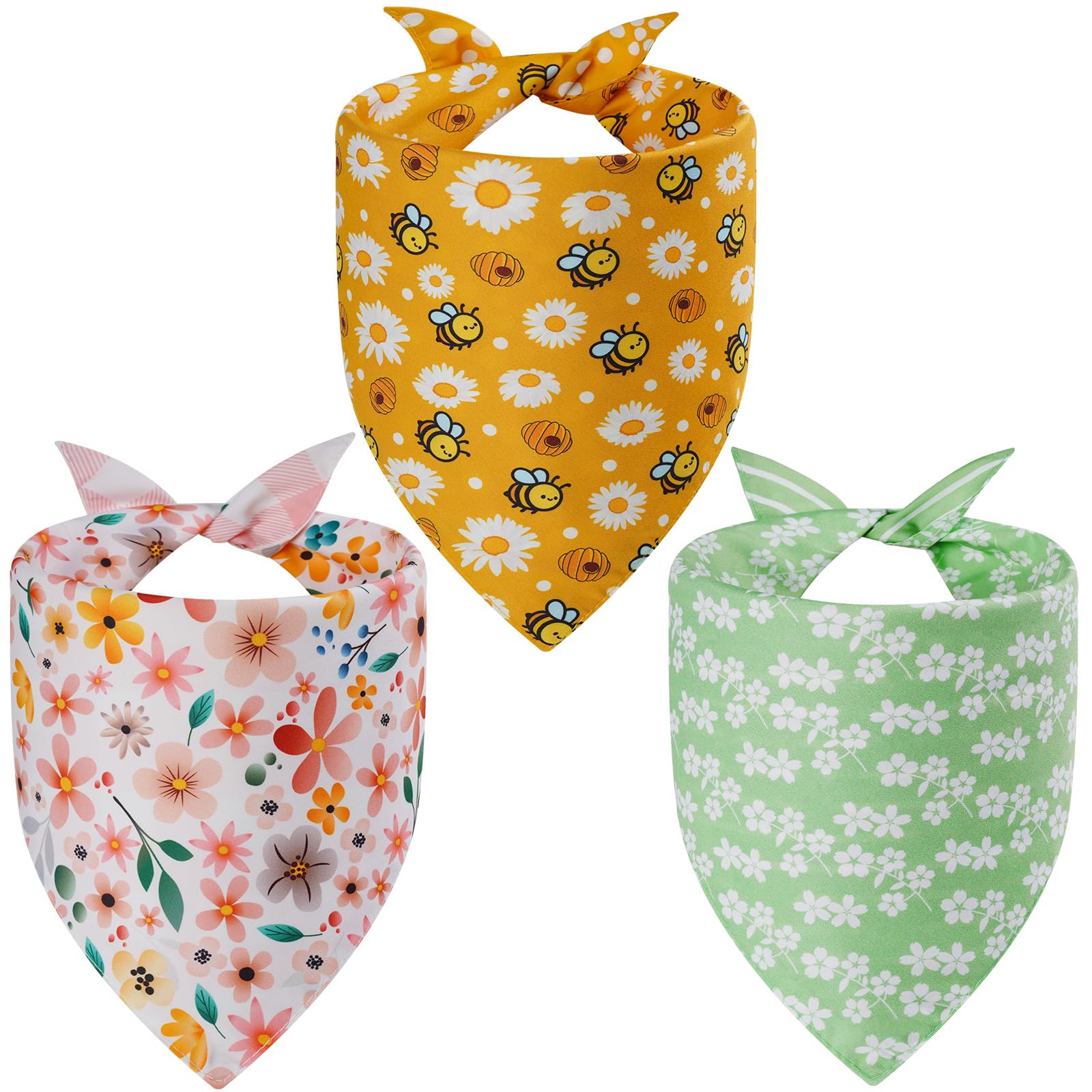 Agroon bandanas primavera diseño floral, ideal para sesiones de fotos con tu mascota