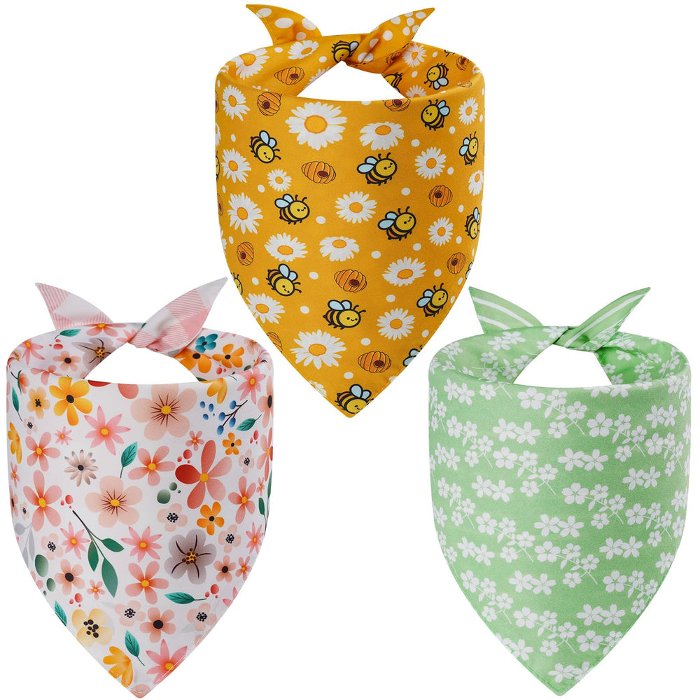 Agroon bandanas primavera diseño floral, ideal para sesiones de fotos con tu mascota
