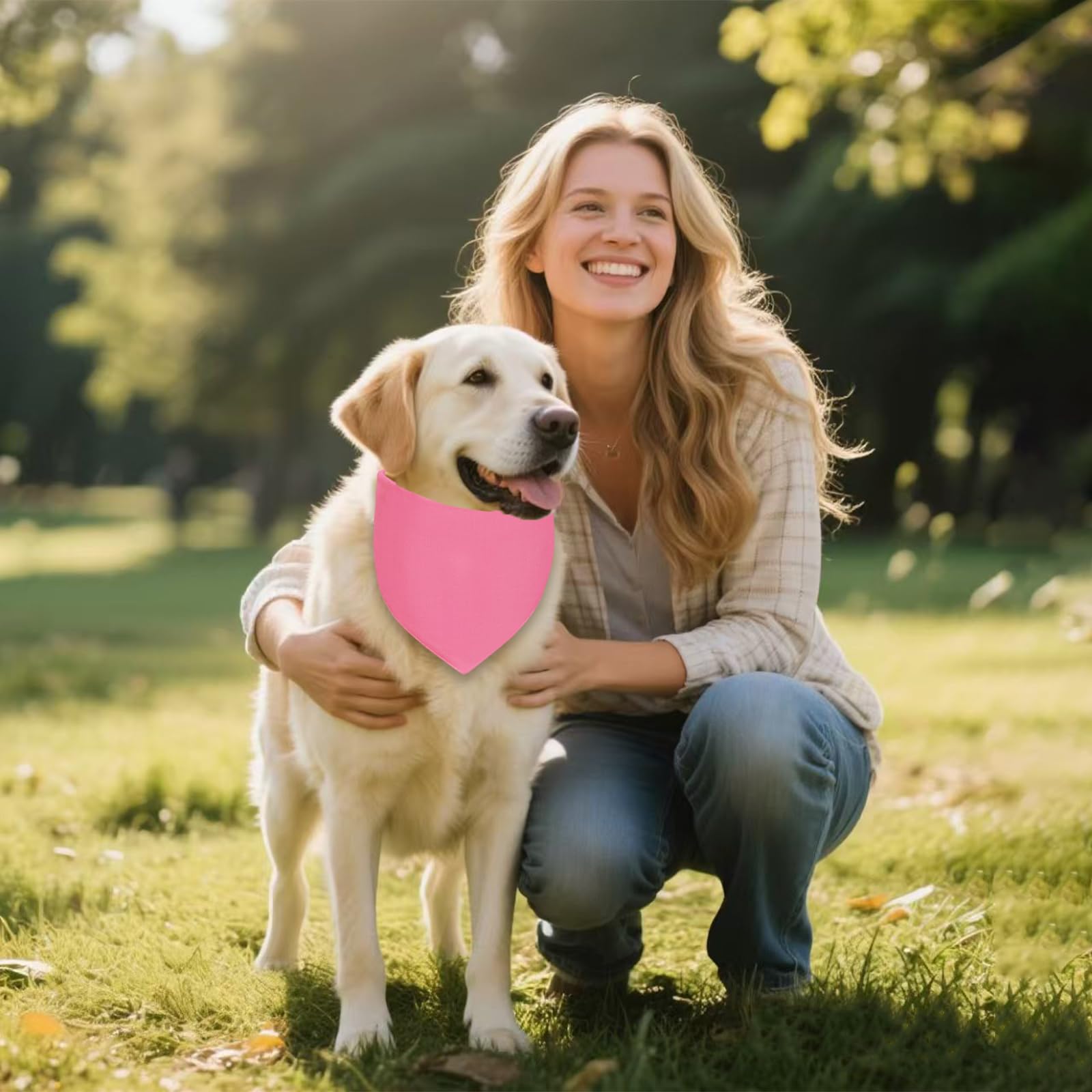 Bandana Agroon rosa XL, regalo personalizado para cumpleaños o fiestas.