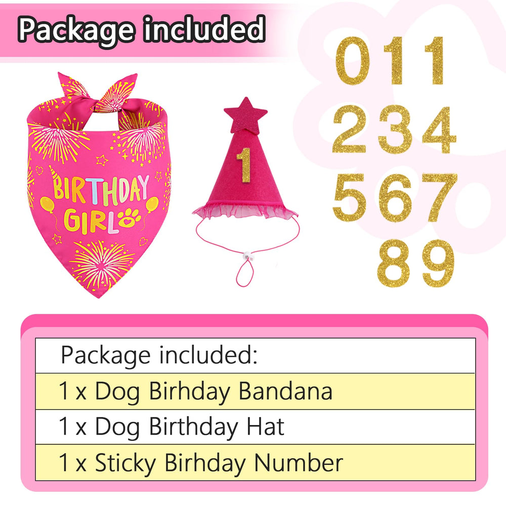 Gorra de cumpleaños Agroon para perros, rosa, para lucir en la celebración.