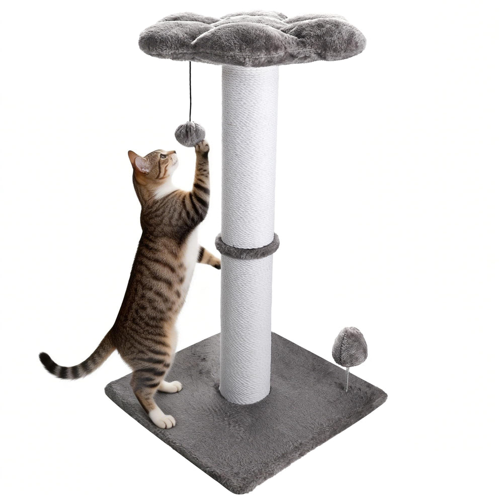 Ahomdoo poste gato 30 pulgadas con cuerda de algodón, ideal para estirarse y afilar uñas