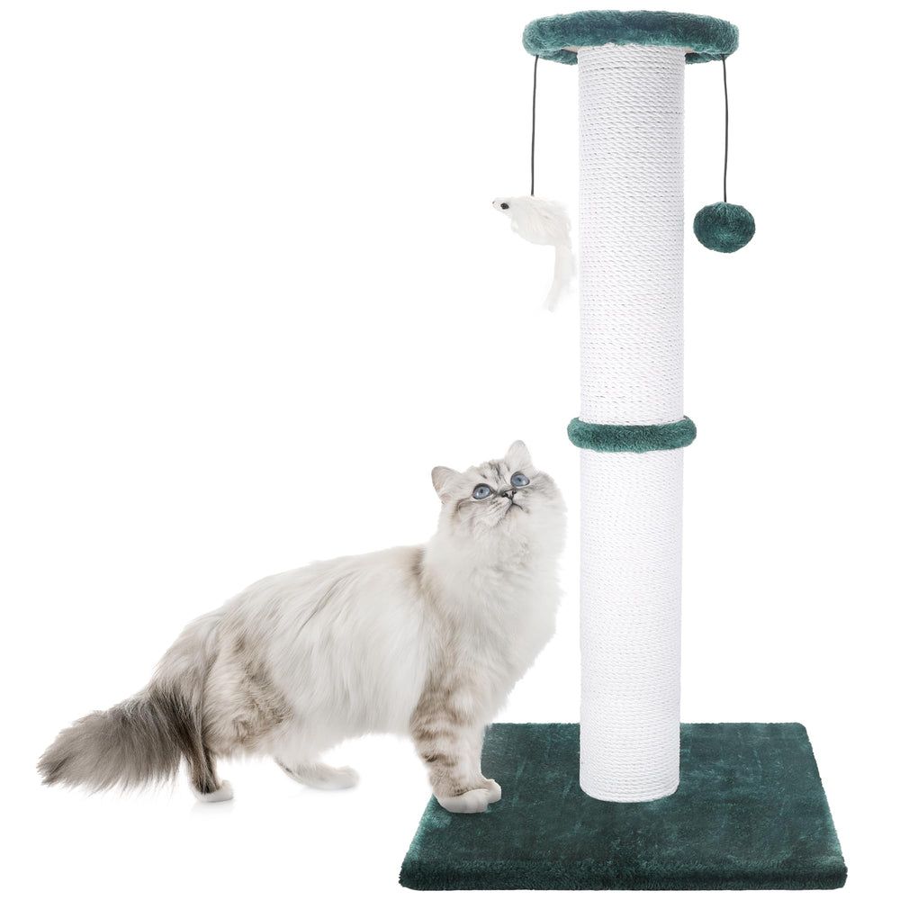 Ahomdoo rasca-gatos 34 pulgadas con base firme para juego estable