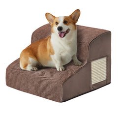 Escalera Ahpmeoa de dos pasos para cama, segura y cómoda para subir.