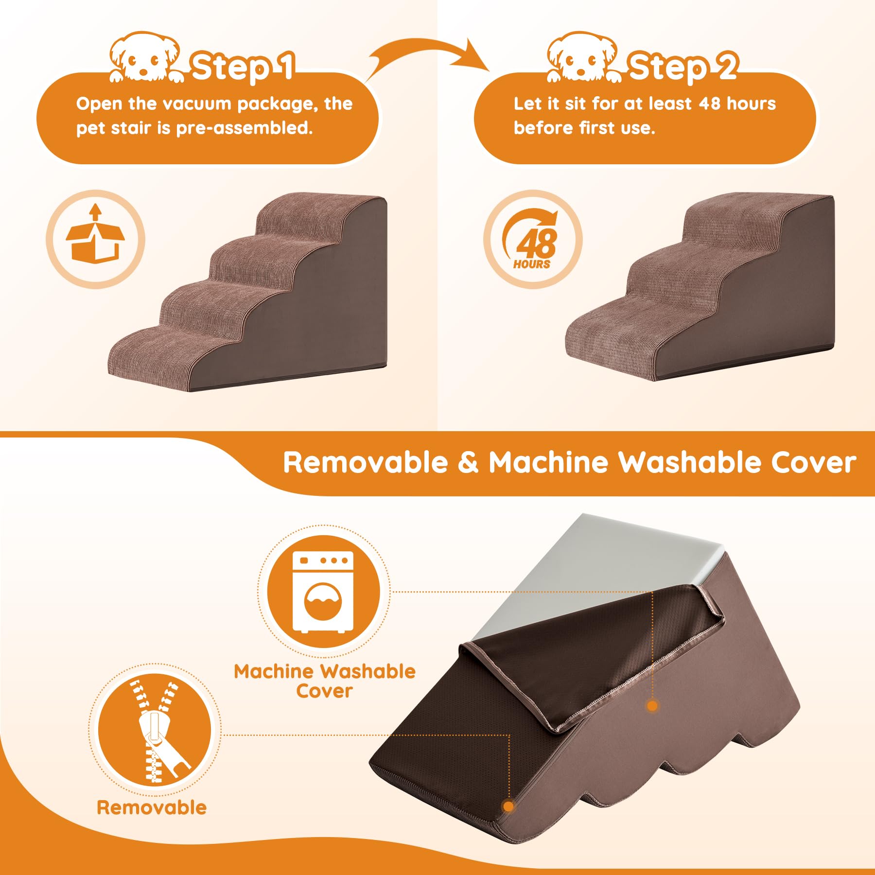 Tapizado suave de Ahpmeoa, tacto agradable para las patas.