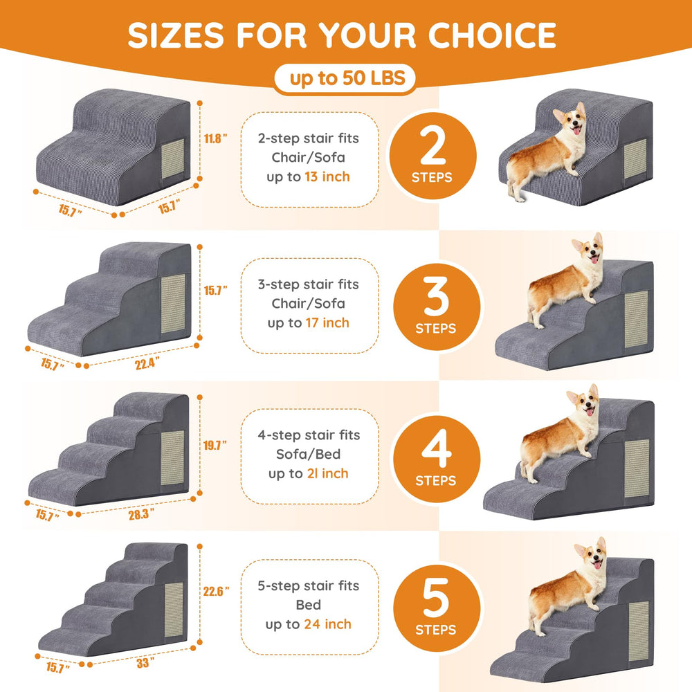 Ahpmeoa pasos-perro-sillon-3-pasos: ideal para subir al sofá con comodidad