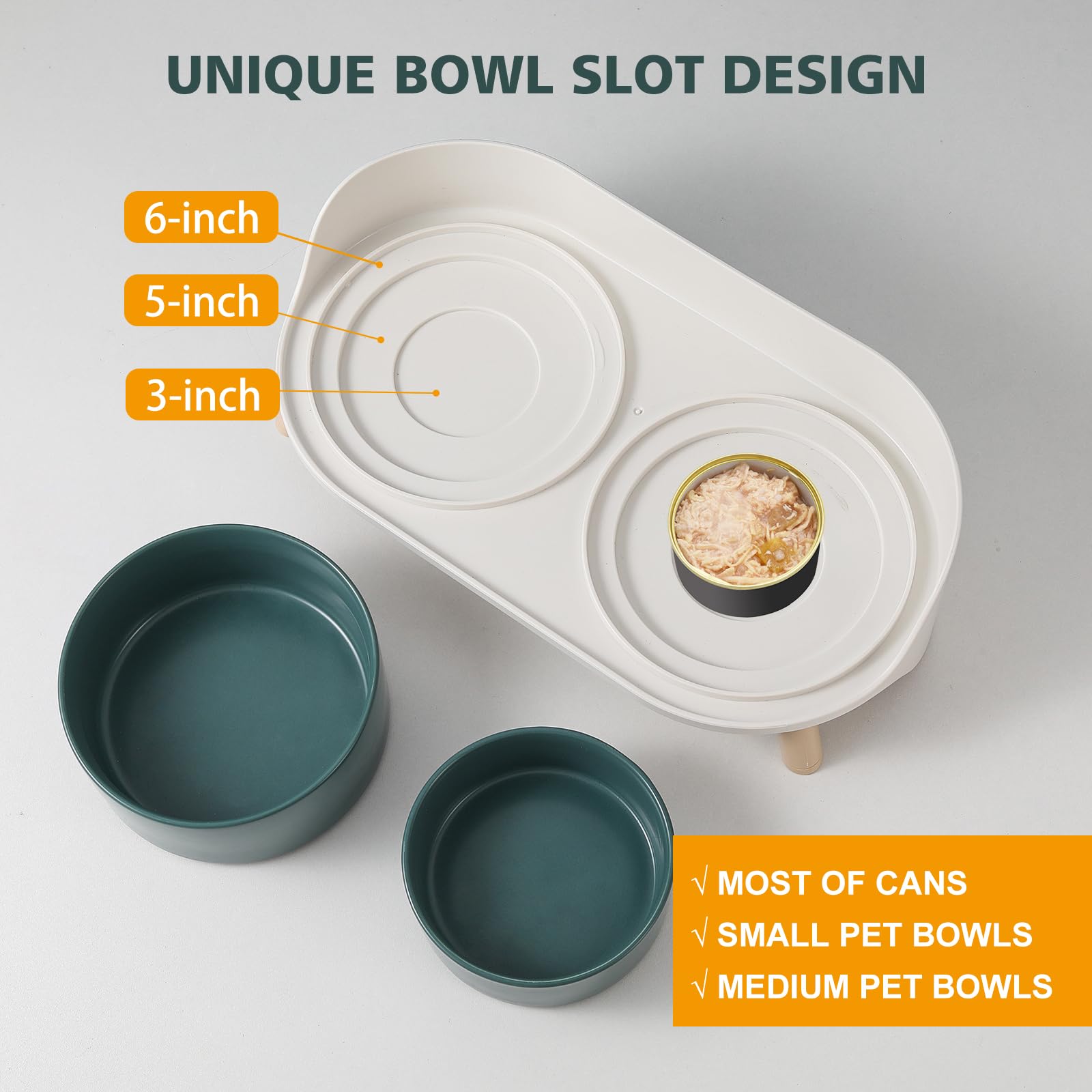 AHX conjunto tazones 480ml para gato o cachorro, uso conveniente