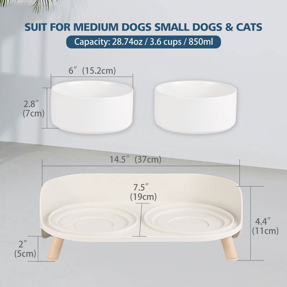 AHX soporte ergonómico alto para perro promueve postura cómoda durante las comidas.