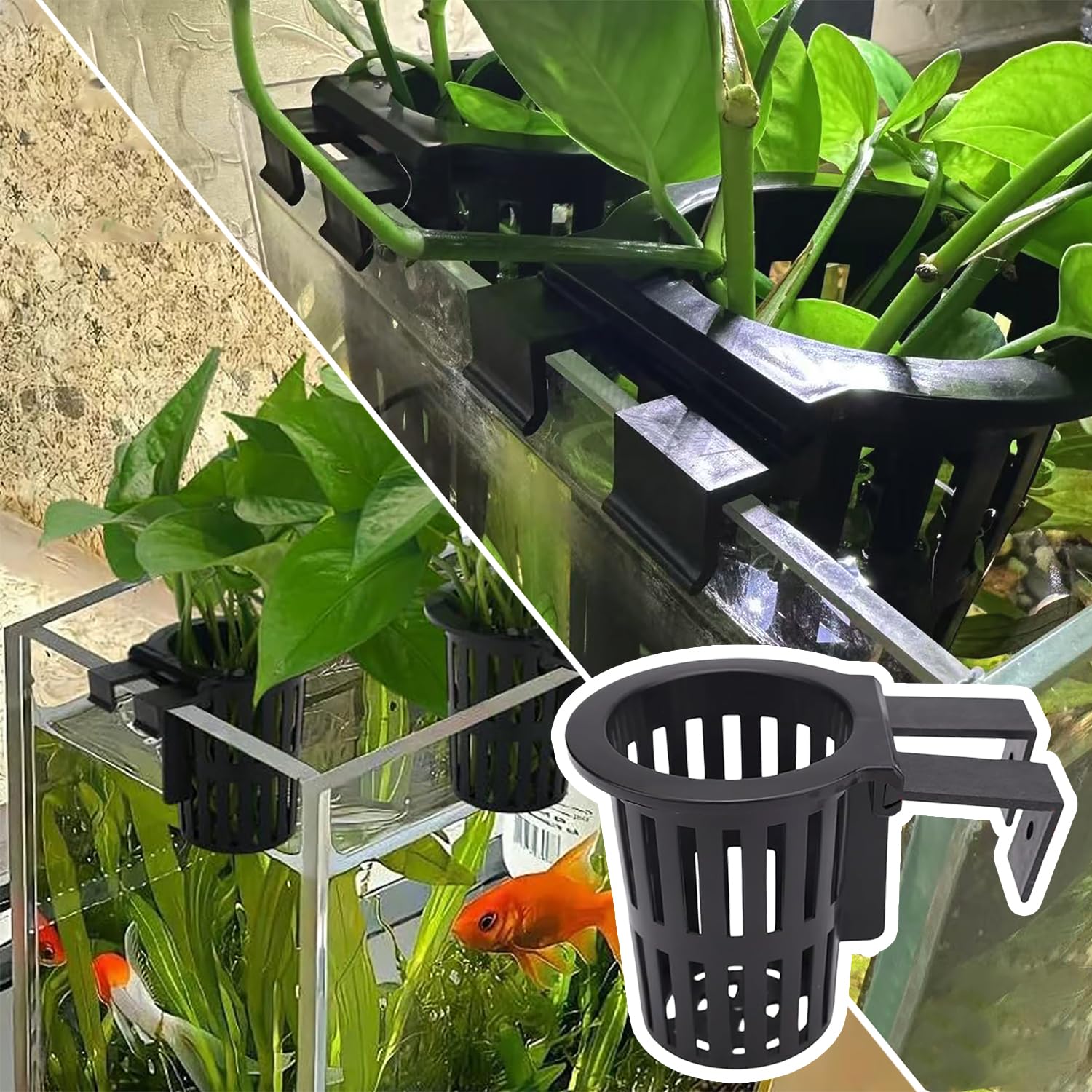 Aidmi material acrílico transparente, garantiza durabilidad y seguridad para peces.